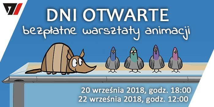 Dni Otwarte Warszawskiej Szkoły Reklamy + warsztaty animacji 20-22.09.18